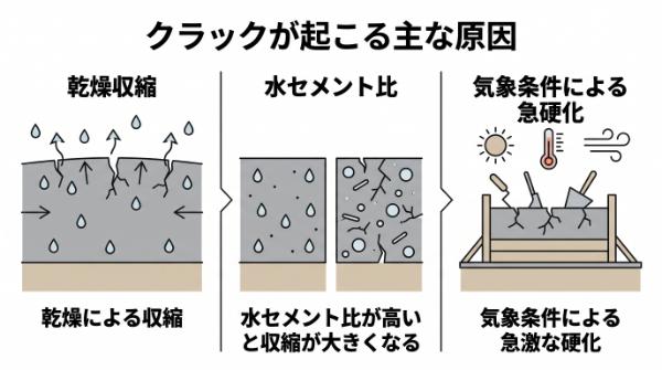 クラックが起こる原因
